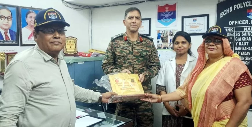 ब्रिगेडियर ने ईसीएचएस अस्पताल का किया निरीक्षण