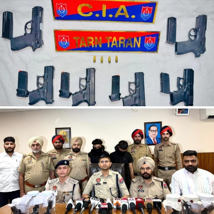 पाकिस्तान समर्थित हथियार तस्करी मॉड्यूल का भंडाफोड़, छह अत्याधुनिक पिस्तौल के साथ दो गिरफ्तार