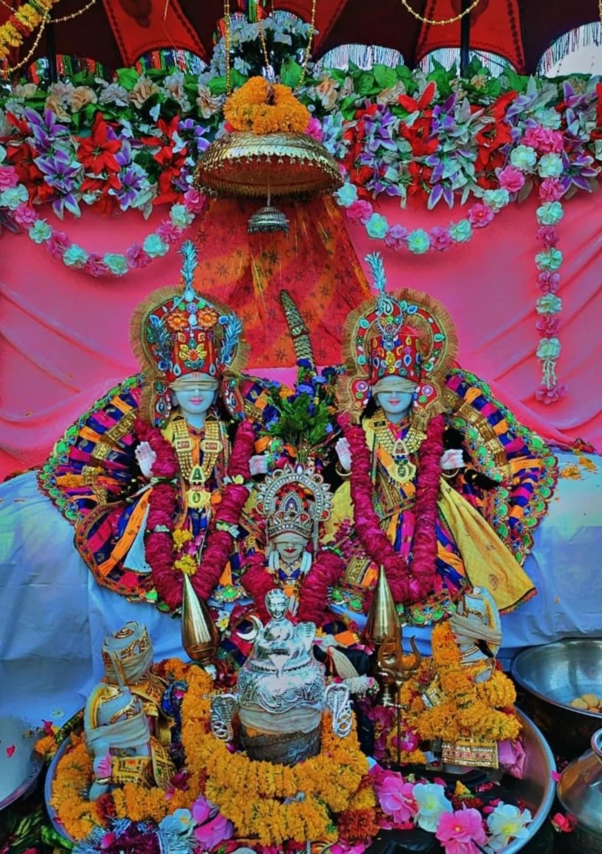 मध्यप्रदेश के एकमात्र श्री भरतलाल मंदिर पर प्राण प्रतिष्ठा का कार्यक्रम हुआ संपन्न