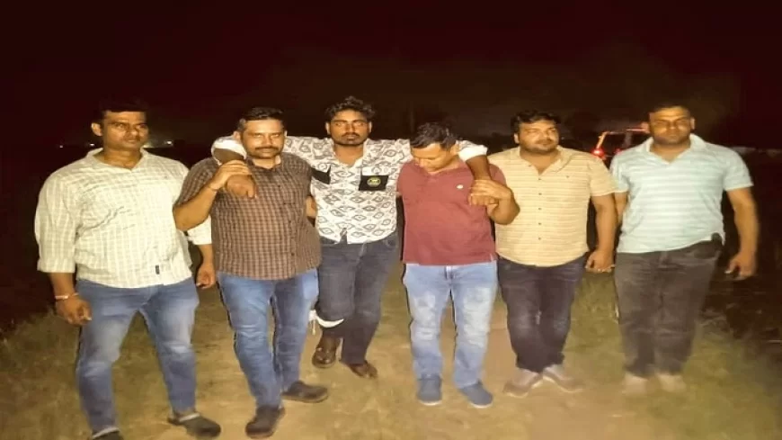 मुनीम से 32 लाख रुपये की लूट करने वाले दो बदमाश मुठभेड़ में घायल, तीन अन्य आरोपी गिरफ्तार