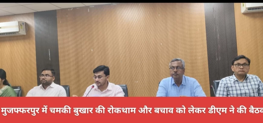 AES/चमकी बुखार से बचाव और रोकथाम को लेकर डीएम ने अधिकारियों के साथ की बैठक, दिए कई निर्देश