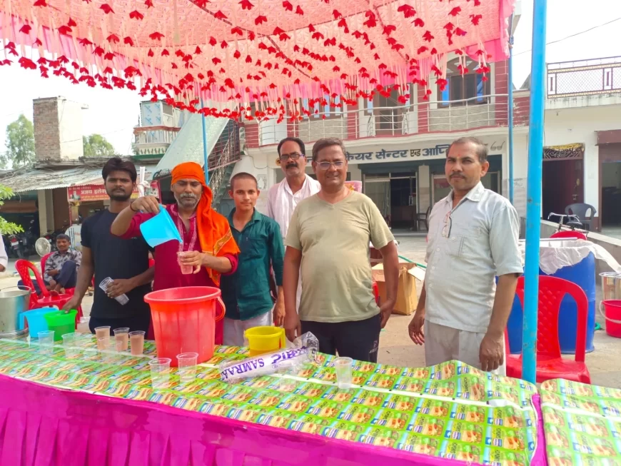 ज्येष्ठ माह के बड़े पंचम मंगलवार को कस्बा सहित ग्रामीण क्षेत्र में जगह-जगह भण्डारे का आयोजन