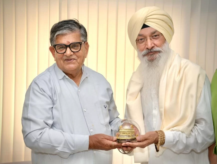 चंडीगढ़ में पद्मश्री भाई हरजिंदर सिंह (श्रीनगर) का सम्मान करते हुए मुझे बहुत गर्व और आध्यात्मिक खुशी महसूस हुई