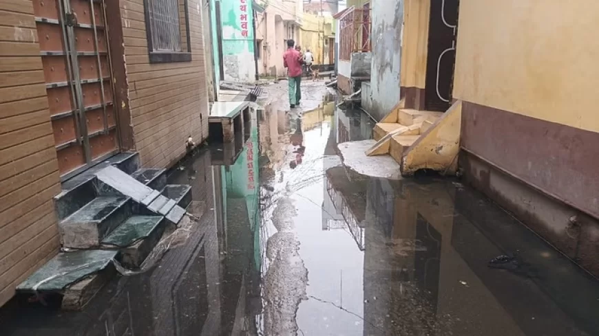 पीलीभीत: रात में झमाझम बारिश, शहर में सड़कों पर जलभराव, बिजली कटौती ने बढ़ाईं मुश्किलें