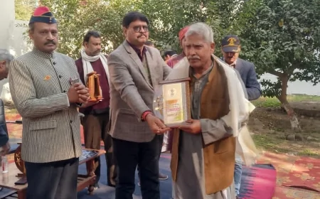 सैनिक कल्याण पुर्नवास कार्यालय परिसर में मनाया गया सशस्त्र सेवा वेटरन दिवस