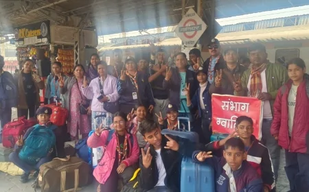 प्रथम राष्ट्रीय रोवर रेंजर जंबूरी छत्तीसगढ़ से स्काउट गाइड रोवर रेंजर संभाग ग्वालियर दल सकुशल लोटा