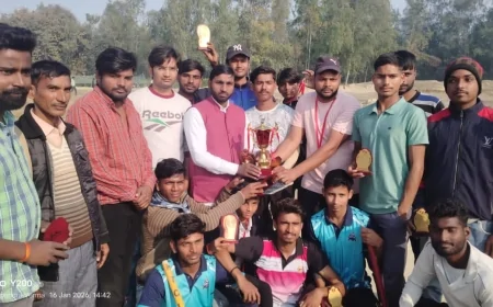 बरवा क्रिकेट टूर्नामेंट का फाइनल मुकाबले के साथ हुआ समापन