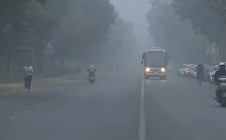 कड़ाके की ठंड के बीच प्रदूषण का कहर, ‘गंभीर’ श्रेणी में दिल्ली की हवा, कई इलाकों में AQI 450 के पार