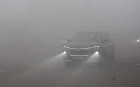 उत्तर भारत में ठंड और कोहरे का कहर, दृश्यता घटने से नूंह में पांच वाहन भिड़े, दो लोगों की जिंदा जलकर मौत