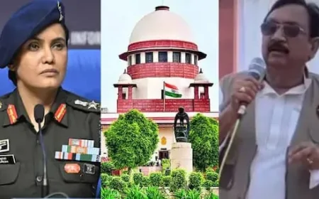 कर्नल सोफिया कुरैशी केस: सुप्रीम कोर्ट ने एमपी सरकार से पूछा, अब तक मंत्री पर केस चलाने की मंजूरी क्यों नहीं?