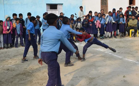 "जूनियर कबड्डी और सीनियर कबड्डी प्रतियोगिता" : राजकीय मिडिल स्कूल कांटा और अमीरी उच्च हाई स्कूल ने जीता