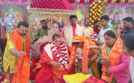 रैंसों के बालाजी शिव मंदिर में श्रीमद् भागवत व श्री राम कथा का भव्य आयोजन