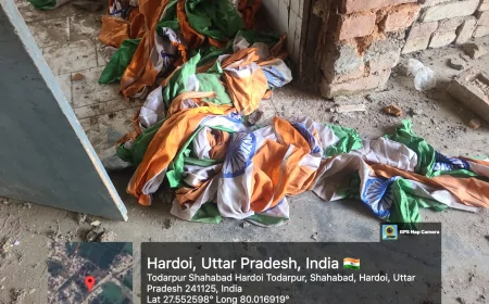 राष्ट्रीय तिरंगे का हो रहा खुलेआम अपमान, जिम्मेदार बेखबर, कानून का उल्लंघन वा देश के सम्मान पर सीधा प्रहार