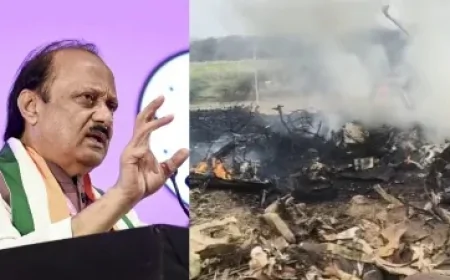 अजित पवार का विमान क्रैश, बारामती में लैंडिंग के वक्त दुर्घटना