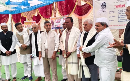 पटलावदा में हुआ ग्रामोदय से सर्वोदय व्याख्यान कार्यक्रम, भार्गव, पालीवाल, जोशी, सिकरवार सहित कई नेताओं की रही उपस्थिति