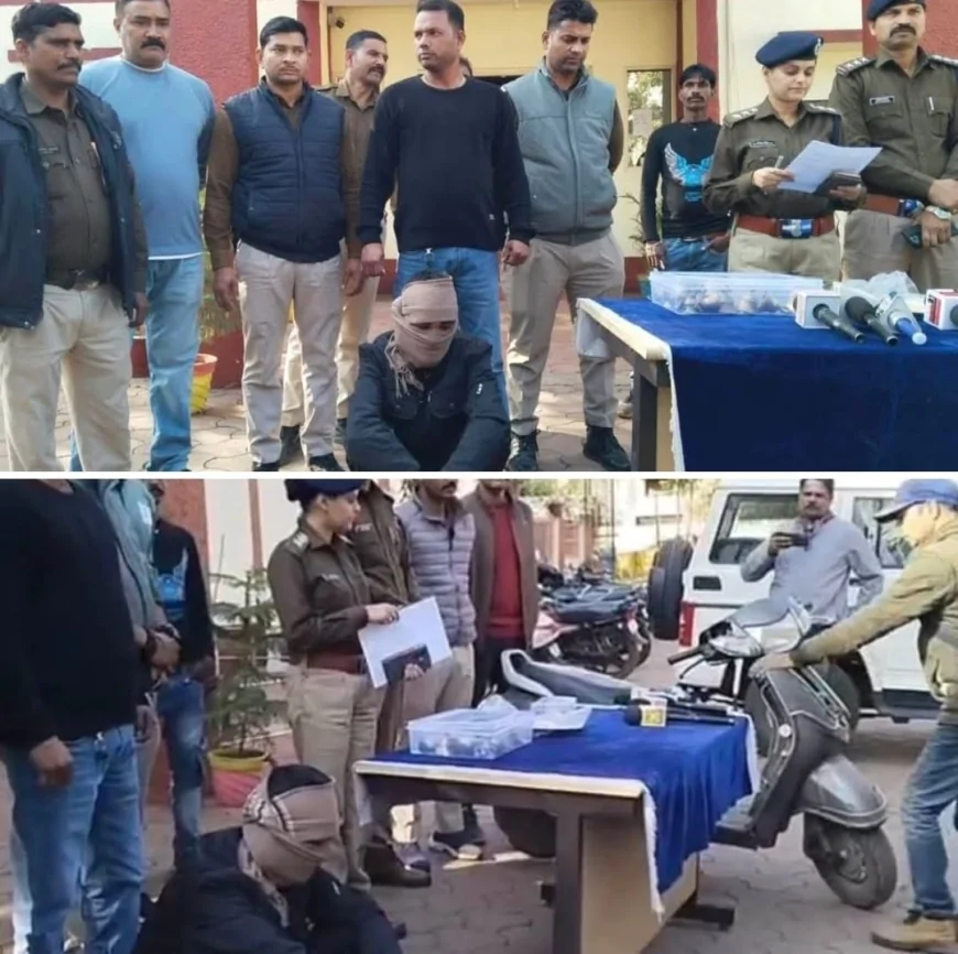 मठकरी कॉलोनी से एक्टिवा गाड़ी चोरी कर गणेश मंदिर चोरी में थी चोरी, बदमाश गिरफ्तार