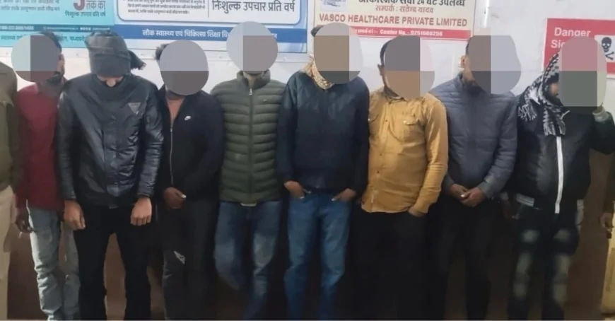 गुना और आरोन में जुए के फड़ों पर पुलिस की बड़ी कार्रवाई, 20 जुआरी गिरफ्तार
