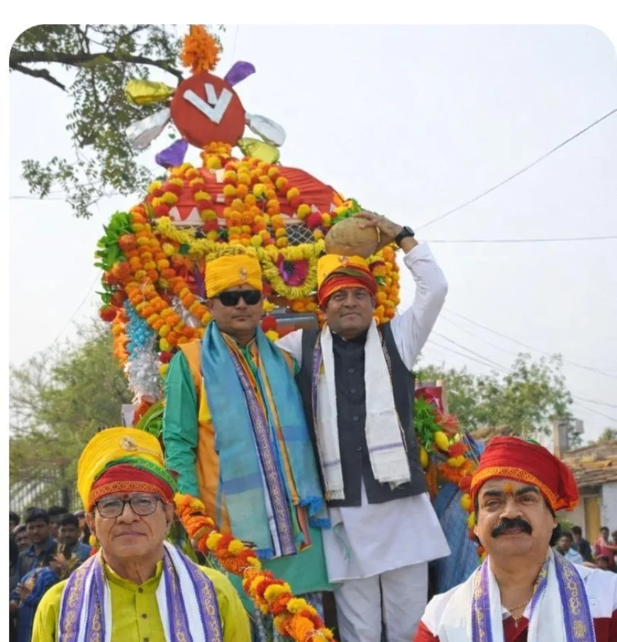 Veerabhadra Rath Yatra Celebrated with Grandeur at Vangara; Prabhakar Rao, P.V.’s Son Leads Procession