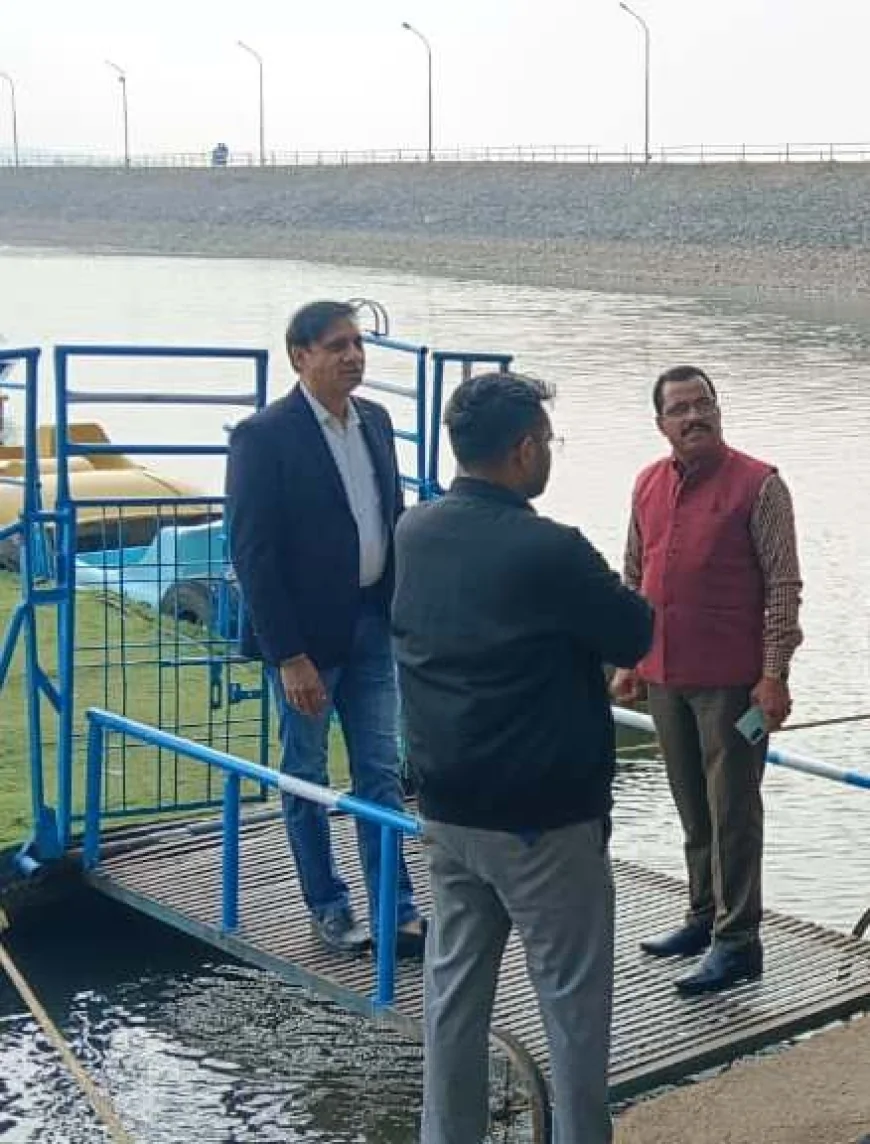 समूह आधारित गतिविधियों एवं महिला आत्मनिर्भरता को बढ़ावा देने सीईओ जिला पंचायत द्वारा गोपीसागर डैम का भ्रमण