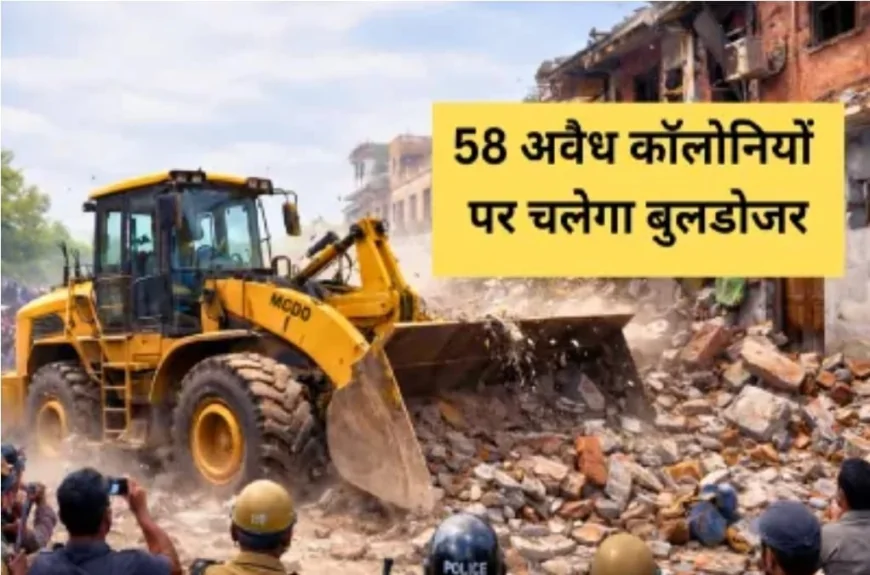 58 अवैध कॉलोनियों प्रशासन पर चलेगा बुलडोजर, प्रशासन की बड़ी कार्रवाई