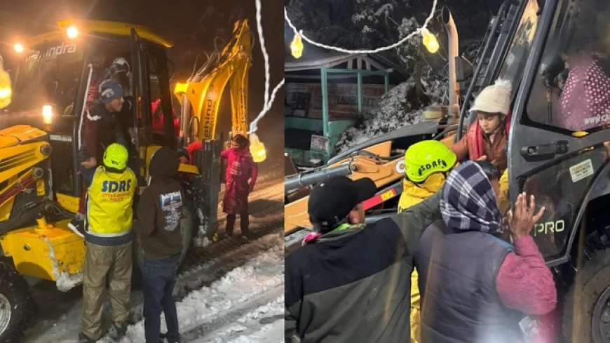 बारिश और बर्फबारी से 20 मार्ग बंद, उत्तरकाशी में फंसे लोगों का सुरक्षित रेस्क्यू
