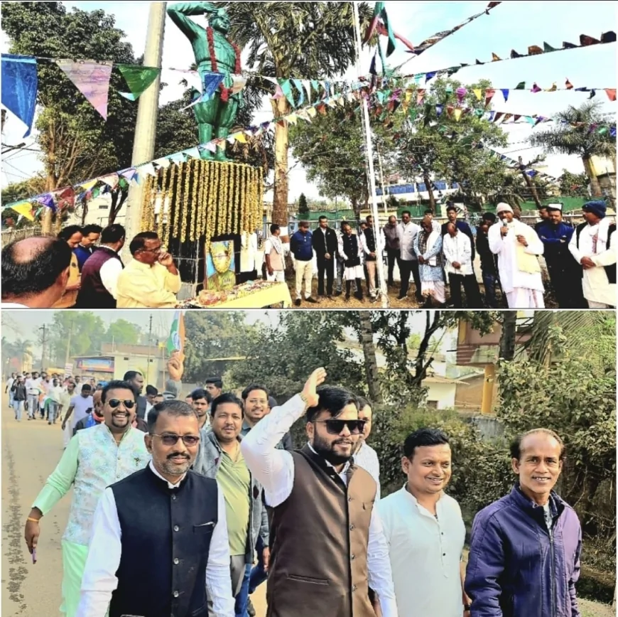 नारायणपुर में धूमधाम से मनी नेताजी सुभाष चंद्र बोस की 129 वीं जयंती