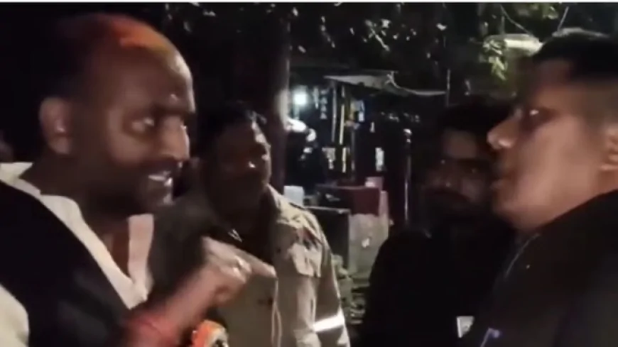 चंदौली में प्रतिमा विसर्जन मार्ग को लेकर विवाद, सीओ और पूर्व विधायक के बीच तीखी नोकझोंक