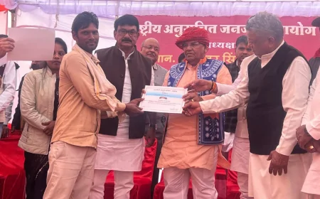 बमौरी विधानसभा के डिगडौली में भव्य जनजाति सम्मेलन आयोजित