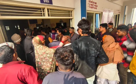 आरोन सिविल अस्पताल में उपचार में लापरवाही का आरोप, बुजुर्ग की मौत के बाद परिजनों में आक्रोश