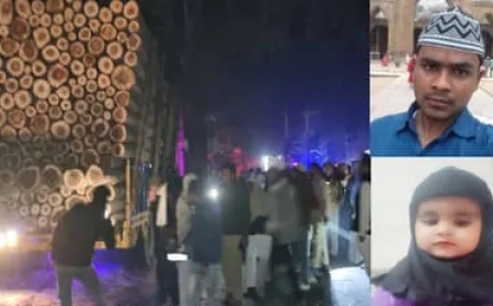 बिजनौर-बदायूं हाईवे पर दर्दनाक हादसा, लकड़ी से भरी ट्रैक्टर-ट्रॉली की चपेट में आए बाइक सवार पिता-पुत्री की मौत