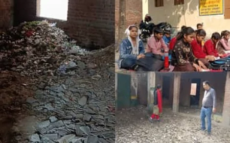 पंचायत भवन में पढ़ाई, स्कूल परिसर में कूड़े का अंबार: मुरादाबाद में शिक्षा व्यवस्था की