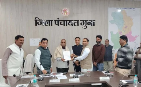 जिला पंचायत गुना की सामान्य सभा की समीक्षा बैठक संपन्न