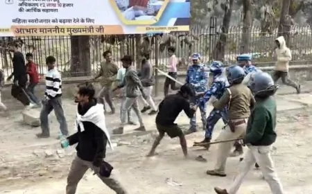 दरभंगा में मासूम की हत्या से उबाल, पुलिस पर पथराव के बाद लाठीचार्ज; आरोपी गिरफ्तार