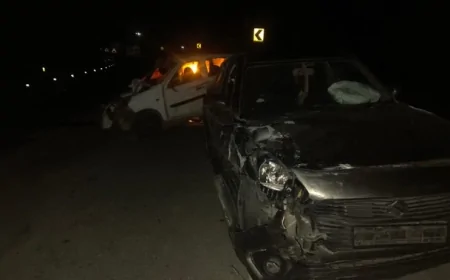 कोरबा में नेशनल हाईवे पर भीषण सड़क हादसा, आमने-सामने की टक्कर में दो की मौत, पांच घायल