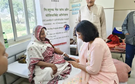 डॉ. श्रॉफ आई केयर इंस्टीट्यूट में उमंग केयर फाउंडेशन के आर्थिक सहयोग से हुए जरूरतमंदों के निःशुल्क मोतियाबिंद ऑपरेशन