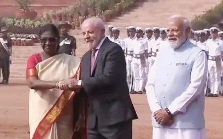 राष्ट्रपति भवन में लूला दा सिल्वा का औपचारिक स्वागत, पीएम मोदी के साथ अहम द्विपक्षीय बैठक