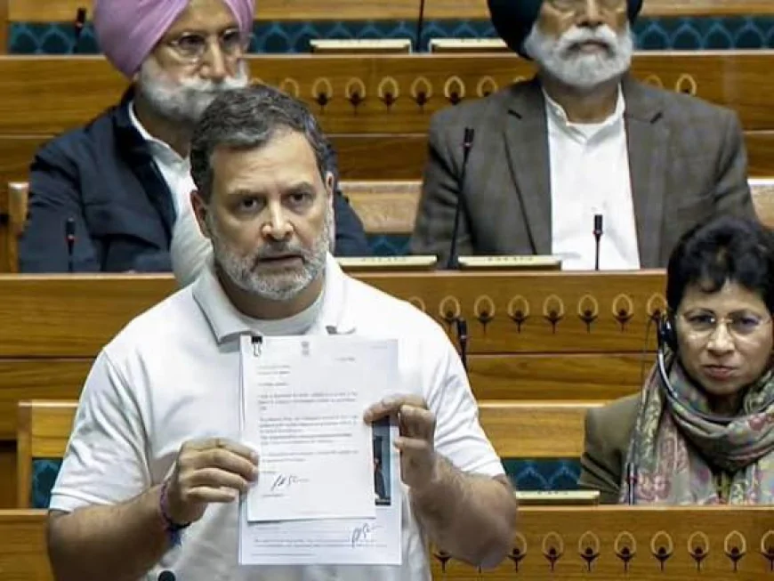 राहुल गांधी का ओम बिरला को पत्र: सरकार के दबाव में बोलने से रोका गया, यह लोकतंत्र पर काला धब्बा