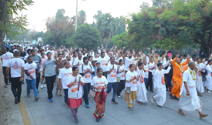 ISKCON Hyderabad Organizes Hare Krishna Run 2026 to Promote Addiction-Free Bhara