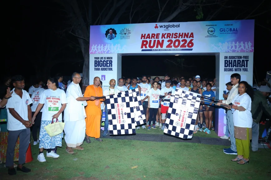 ISKCON Hyderabad Organizes Hare Krishna Run 2026 to Promote Addiction-Free Bhara