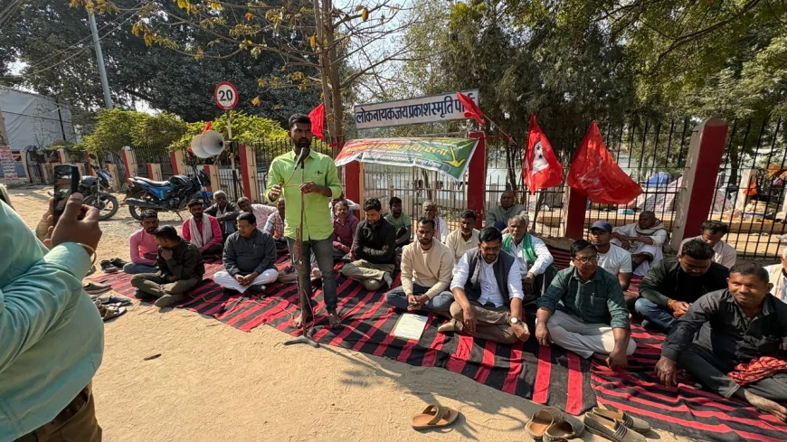 A ONE DAY PROTEST HELD AGAINST THE INDO-US AGRICULTURE AGREEMENT