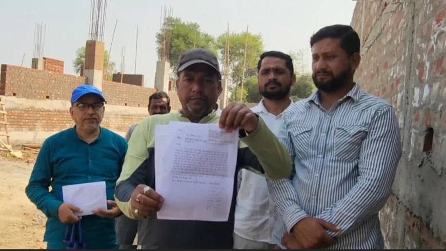 जिस जमीन पर कंस्ट्रक्शन को लेकर कोर्ट की स्टे, उसी पर अवैध निर्माण जारी, नवादा में किसान की निजी जमीन पर बनने लगा पावर ग्रिड, विद्युत विभाग पर जमीन कब्जा का आरोप