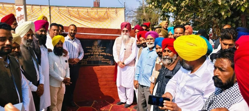 कुलतार सिंह संधवान ने कोटकपूरा में 12.56 करोड़ की सहायक नदी कंक्रीट लाइनिंग परियोजना का शिलान्यास किया