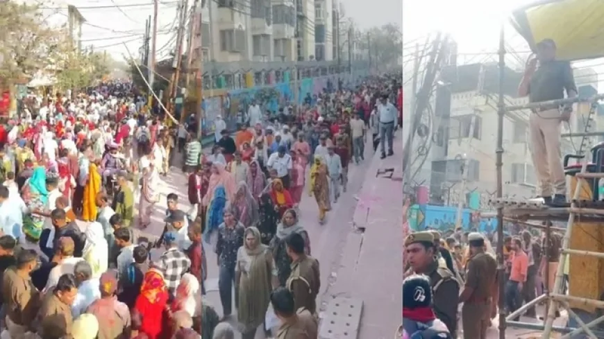 रंगभरनी एकादशी 2026: वृंदावन में श्रद्धालुओं का सैलाब, परिक्रमा मार्ग हुआ जाम; सुरक्षाकर्मियों के छूटे पसीने