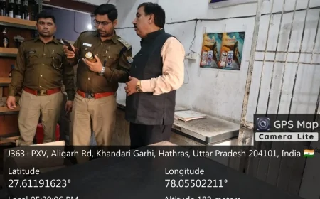 उप जिलाधिकारी के साथ आबकारी प्रभारी निरीक्षक में विभिन्न विभिन्न ठेको पर की चेकिंग