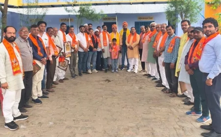 गांव ऐहन में क्षत्रिय महासभा ने महाराणा प्रताप शोभायात्रा कमेटी का किया जोरदार स्वागत