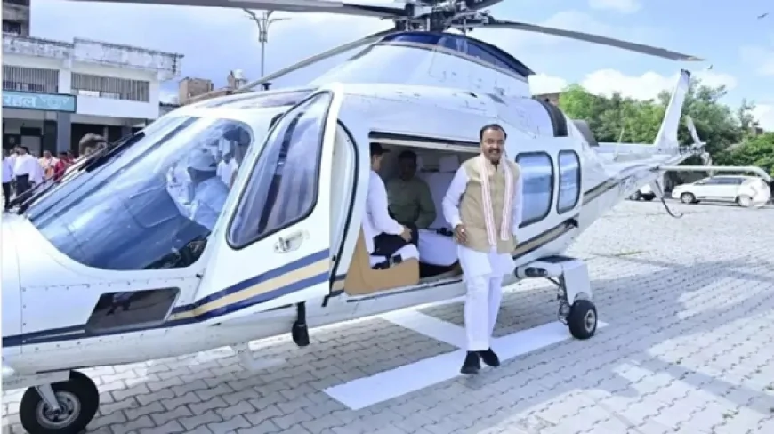 डिप्टी सीएम केशव प्रसाद मौर्य के हेलीकॉप्टर की इमरजेंसी लैंडिंग, उड़ान के दौरान केबिन में भर गया धुआं; बड़ा हादसा टला