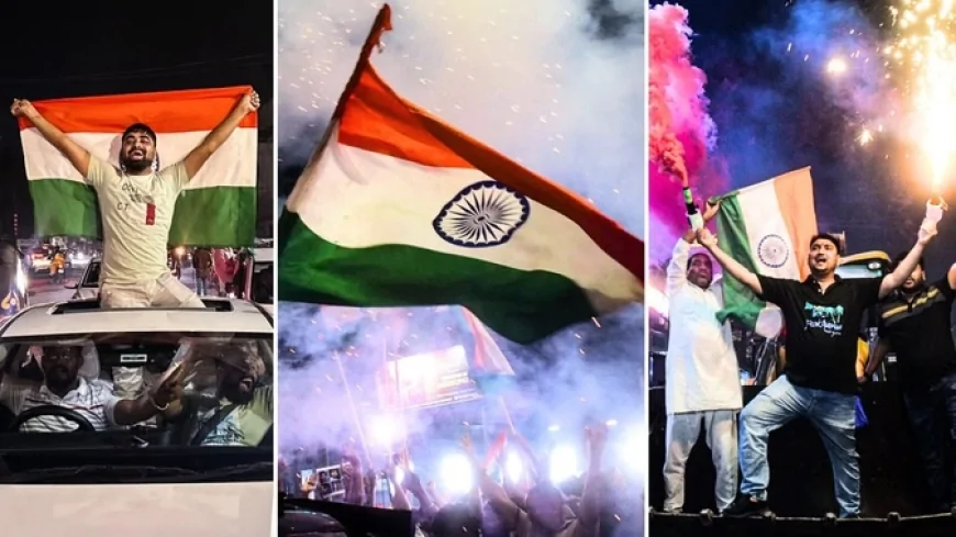 टी20 विश्व कप में भारत की ऐतिहासिक जीत, देशभर में जश्न; सड़कों पर उतरे लाखों प्रशंसक