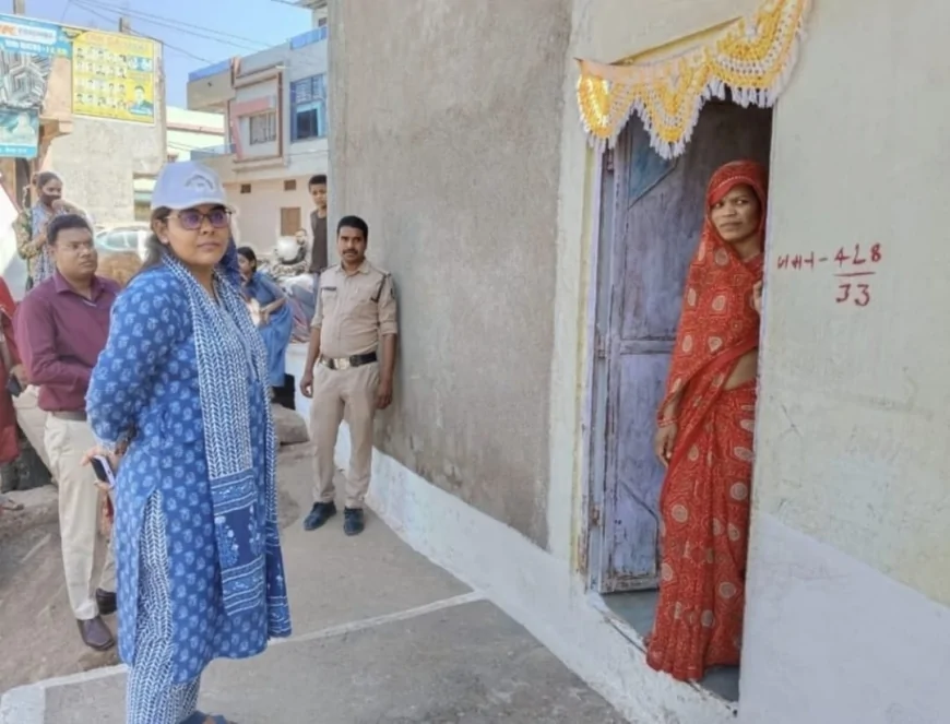 सीएमओ ने किया जनगणना हेतु मकान सूचीकरण कार्य का निरीक्षण