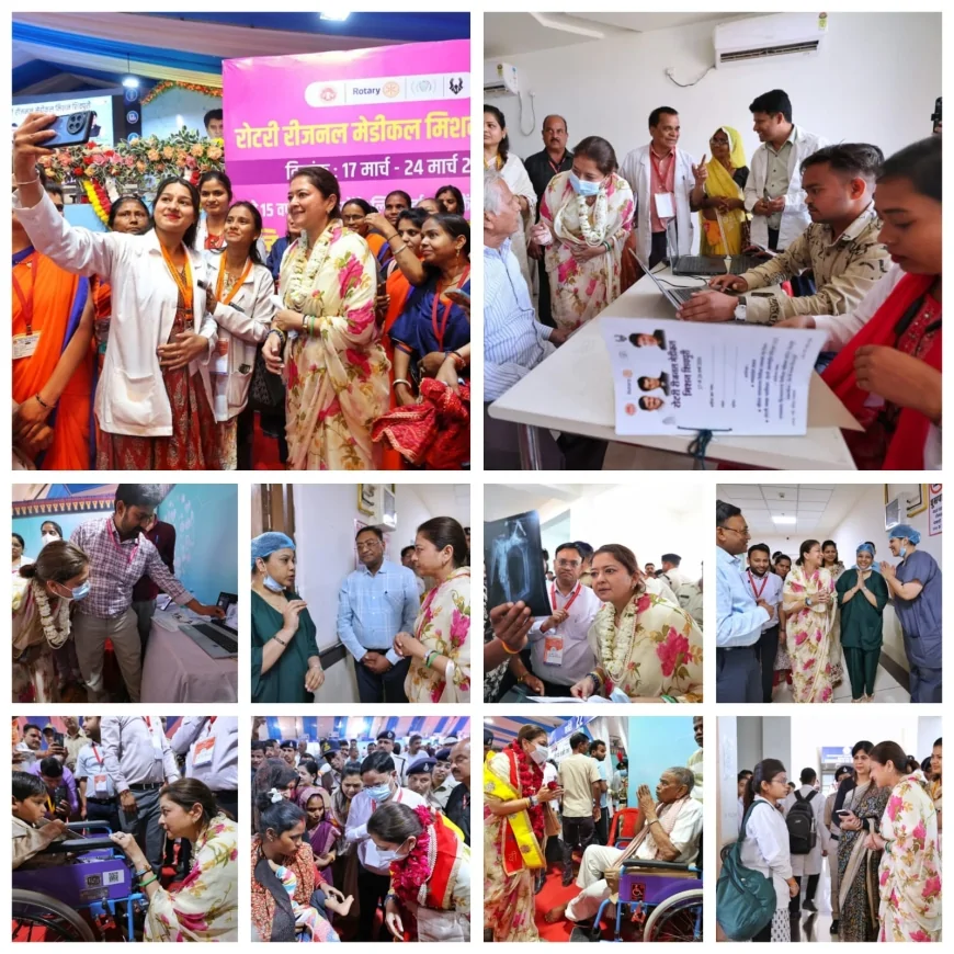 प्रियदर्शिनी राजे सिंधिया ने शिवपुरी में स्वास्थ्य शिविर का किया निरीक्षण, HPV वैक्सीन सुविधा शुरू