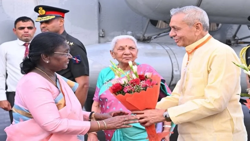 वृंदावन पहुंचीं राष्ट्रपति द्रौपदी मुर्मू, इस्कॉन मंदिर में किए दर्शन, आज प्रेम मंदिर जाएंगी